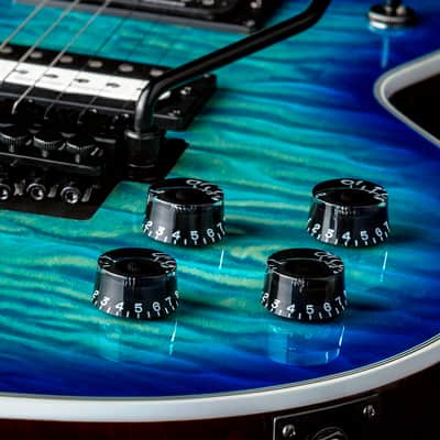 Dean Cadi Select Quilt Top Electric Guitar, Ocean Burst, Light Weight Case Bundle image 5