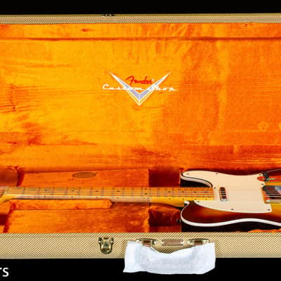 Fender Custom Shop LTD Tomatillo Telecaster Custom Relic Bleached 3-Tone Sunburst (146) image 9