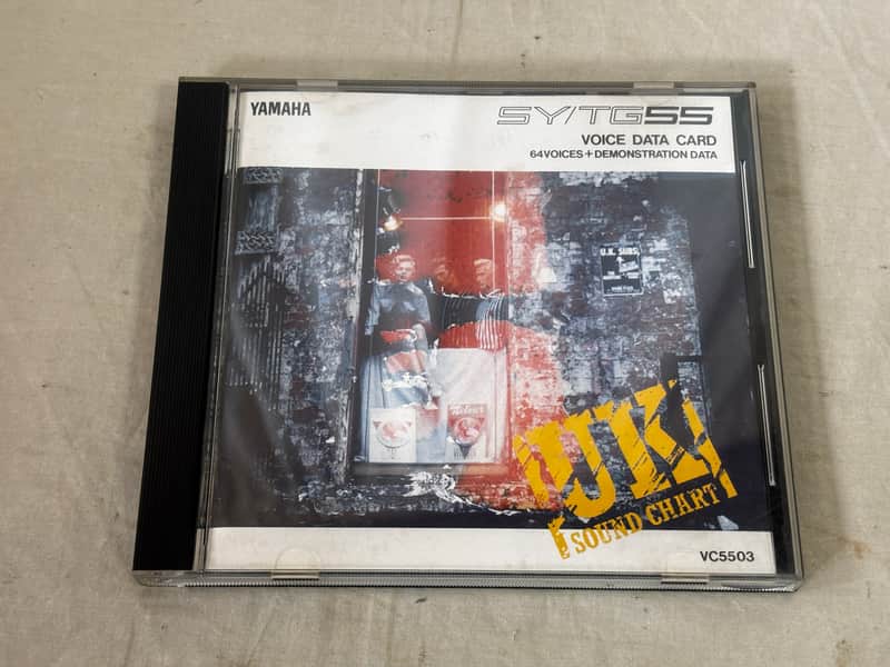 YAMAHA VC5503 VOICE DATA CARD UK SOUND CHART for SY/TG55 image 1