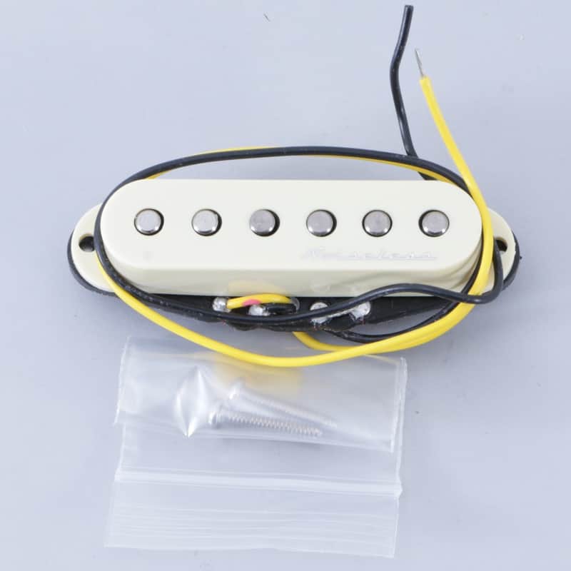 Fender Pickup, Hot Noiseless Strat, Neck/Middle, Aged White 2016 image 1