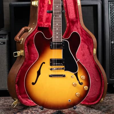 Gibson ES-335 50s Electric Guitar - Vintage Tobacco Burst with Hardshell Case image 13