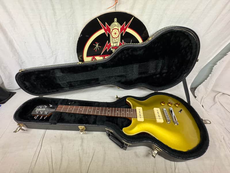 Hamer USA Studio Custom P90 Guitar with Case 1995 - Gold Top goldtop image 1