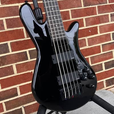 Spector NS Ethos HP 5-String, Solid Black Gloss, EMG 40DC Pickups, Darkglass Tone Capsule, Gig Bag image 3
