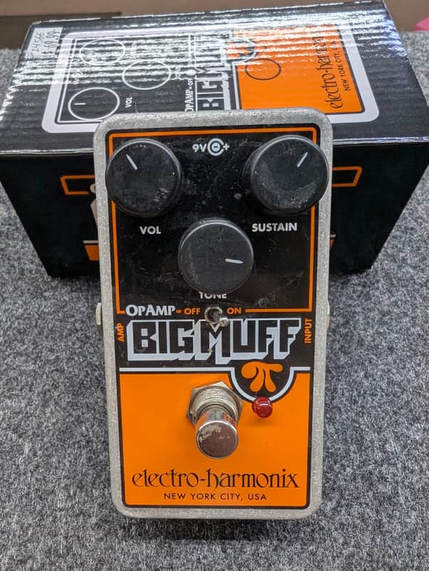 Electro-Harmonix Op Amp Big Muff Pi Reissue 2017 - Present - Black/Orange image 1
