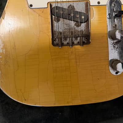 1969 Blonde Fender Telecaster with Maple Fretboard and Hardshell Case image 2