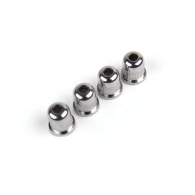 General Bass Guitar string Thru body Ferrules Bushing Set, Chrome (set of 4)