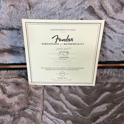 Fender 75th Anniversary American Ultra II Telecaster Electric Guitar - Liquid Gold image 8