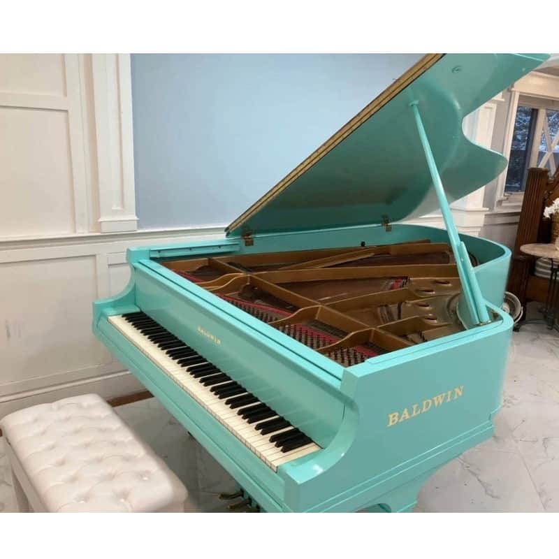 Baldwin SF-10 Artist Series Grand Piano - 7' Light Emerald Finish image 1