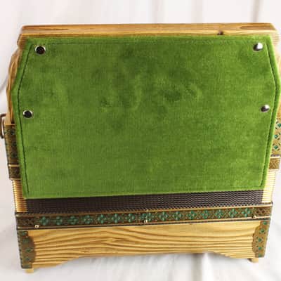 NEW Antique Pine Beltuna Alpstar IV D Luxe Diatonic Accordion MMM Key of FBbEbAb 48 16 image 5