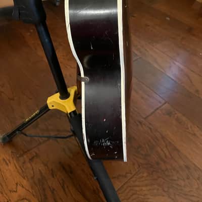 Lyra Acoustic Archtop 1930s Kay Harmony Oscar Schmidt May Bell - Sunburst Faux Flame Stencil image 14