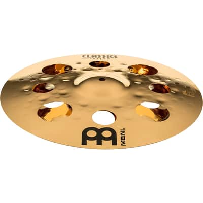 Meinl 16" Trash Stack Cymbal Pair with Holes - Classics Custom Brilliant - Made In Germany, 2-YEAR WARRANTY (CC16-STK) image 2