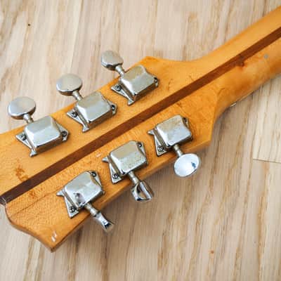 1960s Kent Model 820 Vintage Electric Guitar Japan Kawai Flame Maple 100% Stock image 5