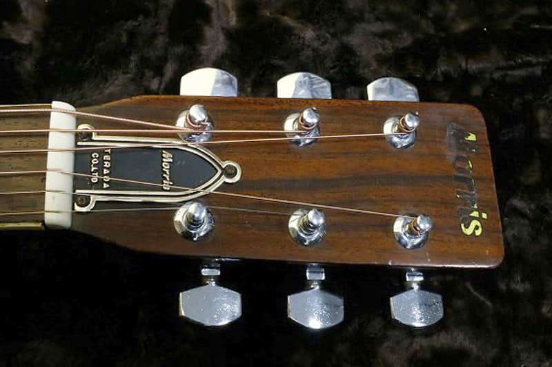 1973 made Vintage Acoustic Guitar MORRIS W-30 Solid Spruce Top