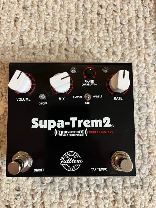 Fulltone Custom Shop Supa-Trem 2 V2 2019 - Present - Black image 1