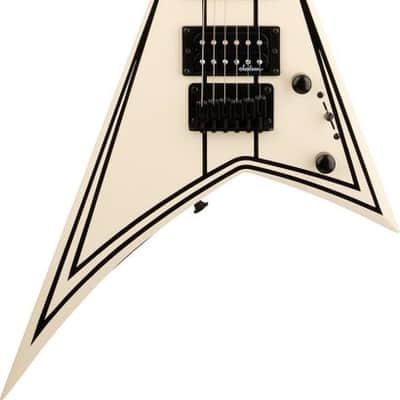 Jackson RR Minion JS1XM Electric Guitar - Snow White with Black Pinstripes Amaranth Fingerboard image 2