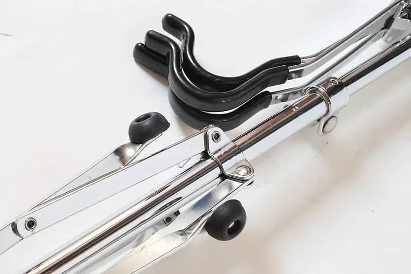 Ludwig (WFL) Snare Drum Stand, Riveted Rubber Feet, Chrome Plated - 1955 / EXCEPTIONAL CONDITION image 1