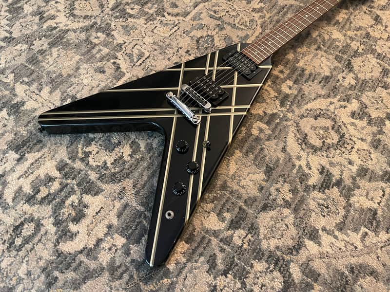 Gibson Designer Series Flying V 1983-1984 - Ebony with Design