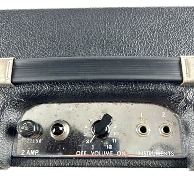 1964 Fender Champ Original Transition Black Tolex 5F1 ,1x8", Last of the super Balsy top loaders!! image 4