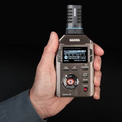Nagra SD Portable Digital Audio Recorder + Original Stereo Microphone + Leather Protective Case image 1