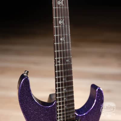 ESP KH-2 Kirk Hammett Signature Custom Shop Guitar – Purple Sparkle image 4