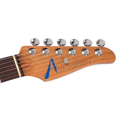 Tom Anderson Drop Top - Sheer Ultraviolet Blue with Binding - Custom Boutique Electric Guitar - NEW! image 11