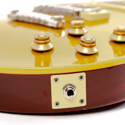 Epiphone Les Paul Standard GoldTop MIJ w/ Duesenberg Style Pickups, Pearloid Trapezoid Inlays, Schaller Strap Buttons image 8