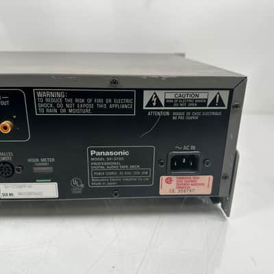 Panasonic SV-3700 Professional Digital Audio Tape Deck image 9