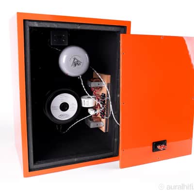 Vintage Klipsch Heresy // Speakers / Custom Aural Restoration in Orange-Speakers + Stands (+$399) image 7