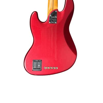 Fender American Ultra II Jazz Bass (5), Sinister Red / Maple *IN STOCK* image 2