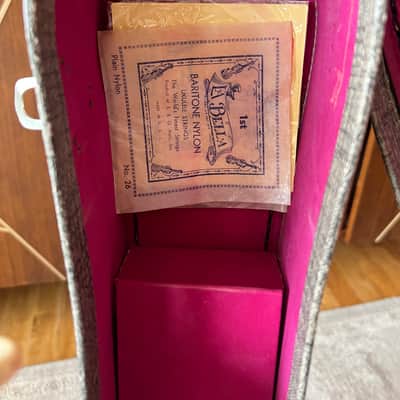 Rare Vintage 1950s Favilla B-2 Baritone Ukulele with Original Hardcase image 9