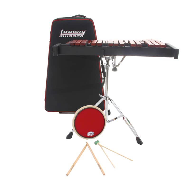 Ludwig-Musser LMXYLO2 2.5 Octave Student Xylophone Kit with Practice Pad - Open Box, Mint image 1