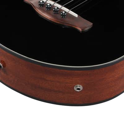 Ibanez AEGB24EBKH - 4 String Acoustic Electric Bass Guitar - Black High Gloss (AEGB24EBKH) image 6