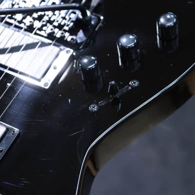 ESP LTD KH-202 LH Kirk Hammett Signature Skull-and-Bones Inlays Black Electric Guitar image 15