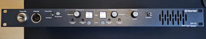 Clear-Com RM-702 1RU 2-Channel Remote Station image 1