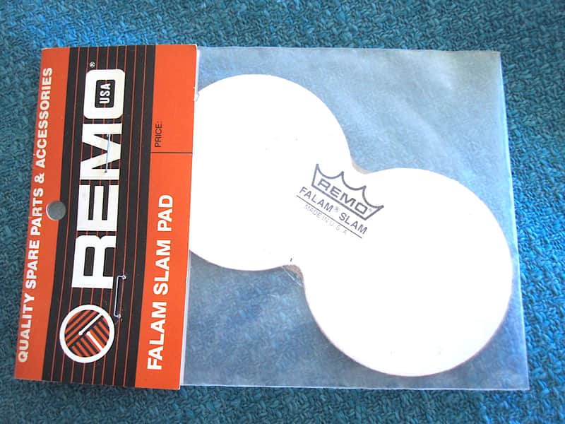 Remo Bass Drum Head Double Pedal Falam Slam Patch - NOS image 1