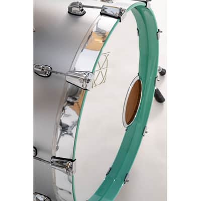 Dixon PODCSTH422-01-MST Cornerstone Hybrid Shellset 4pc Metallic Silver w/ Turquoise Blue Hoop image 2