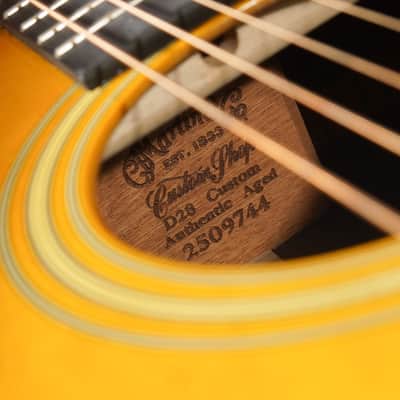 2021 Martin D-28 Custom Expert Authentic Aged Dreadnought Guitar (VIDEO! Clean & Ready) image 19