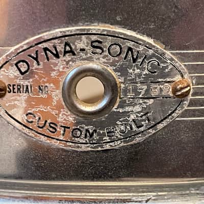 Rogers 7-Line DynaSonic 5x14 snare drum w/NEW B&B lugs SN1789 image 7
