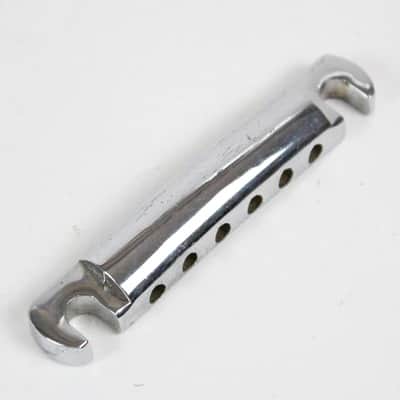 Vintage 1980s Gibson Stop Tailpiece SG/ES/Les Paul Custom/Standard ~CHROME~ image 2