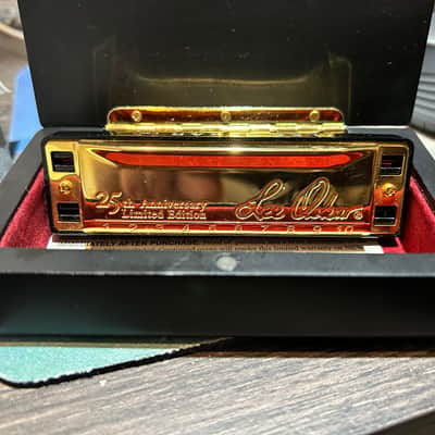 Lee Oskar 25th Anniversary Major Diatonic Gold Harmonica C GOLD image 2