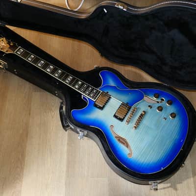 Ibanez AS153 - Jet Blue Burst - RARE image 12