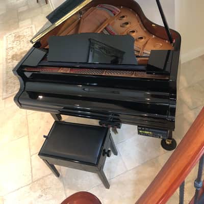 Yamaha DGC1A Disklavier Mark III Ebony Baby Grand Piano w/ Bench image 5