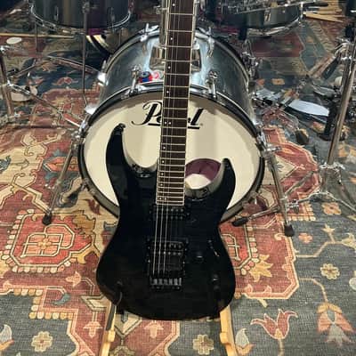 ESP LTD M-200FM Electric Guitar - See Thru Black image 1