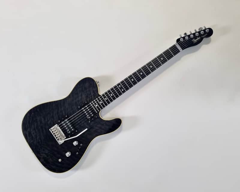 Fender Telecaster Set Neck 1991 Custom Shop Trans Black image 1