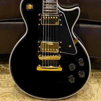 FIREFLY Electric Guitar FFLP * Black Elite Model w/Gold Hardware * Fire Fly LP Style image 2