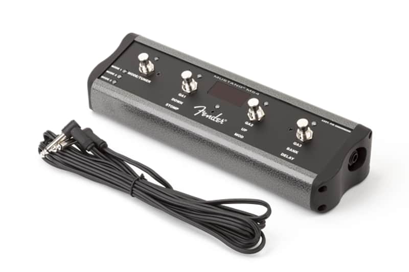 Fender 4-Button Footswitch: Preset Up Down Quick Access Effects On/Off or Tap Tempo with 1/4" Jack
