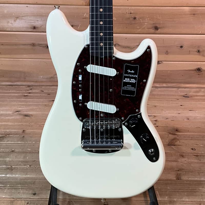 Fender Vintera III Mid 60s Mustang Electric Guitar - Olympic White image 1