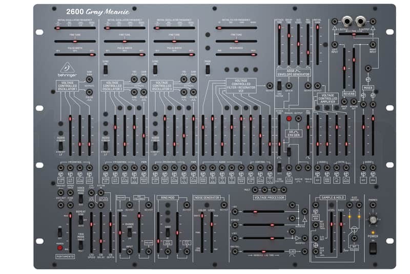 Behringer 2600 Limited Edition Grey Meanie Analog Semi-Modular Synthesizer image 1