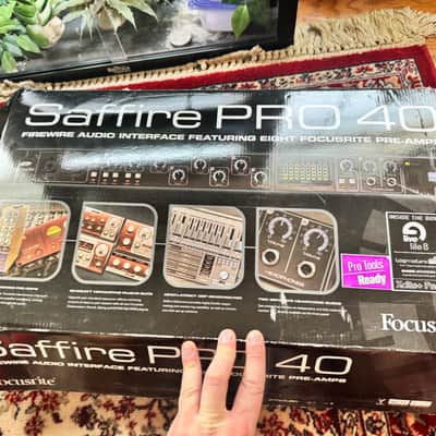 Focusrite Saffire Pro 40 Firewire Audio Interface 2010s - Black image 1