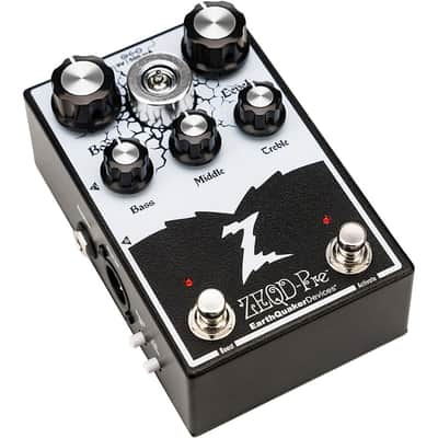EarthQuaker Devices ZEQD-Pre Tube Preamp Pedal - Regular Black and White image 3